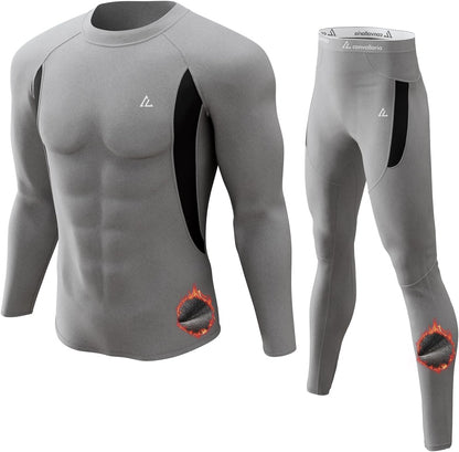 CL convallaria Thermal Underwear Long Johns Set Mens Winter Gift Hunting Gear Sport Base Layer Bottom Top - Colors A