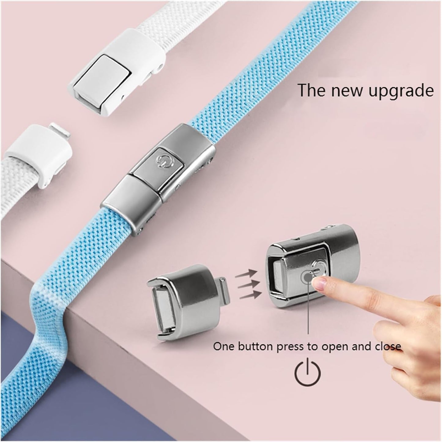 Press Lock Shoelaces Without Ties Elastic Laces Sneaker Widened Flat No Tie Shoe Kids Adult Shoelace For Shoes