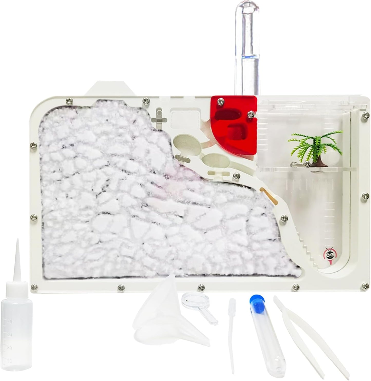 EXBEPE Sand Ant Farm Castle Ant Colony Ecosystem Science Educational Gift Live Ant Habitat to Study Insect Behavior