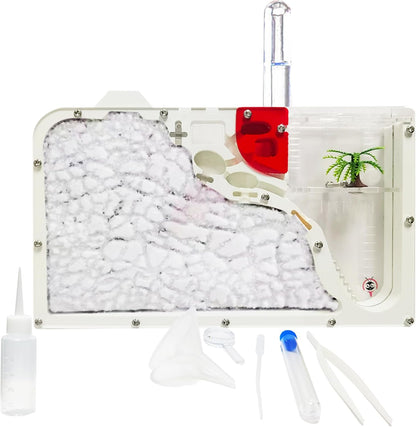 EXBEPE Sand Ant Farm Castle Ant Colony Ecosystem Science Educational Gift Live Ant Habitat to Study Insect Behavior