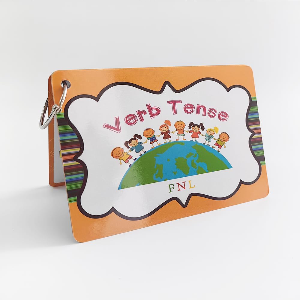 Lilias Irregular Past Tense Verbs English Grammar Double-Side Learning Flash Cards - 24 Card Set for Homeschool, Preschool, Primary School, ESL, Autism, Vocabulary Building