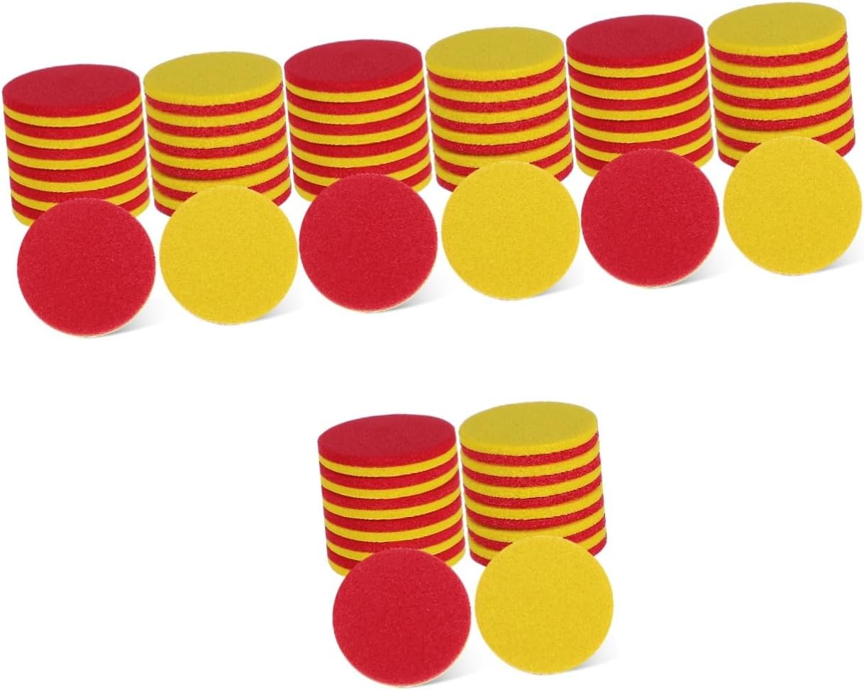 BESPORTBLE 2sets Discs Math Learning Counters Math Addition Math Counters Counting Blocks for Counting Blocks for Math Tokens Color Counting Chips 100pcs*2