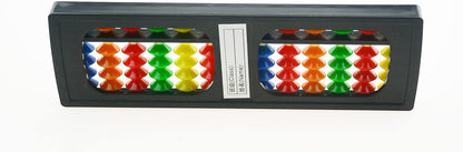 Plastic Colorful Beads Abacus Soroban, 13 Column Chinese Abacus Japanese Soroban Calculator Kid's Counting Tool (Style 1)