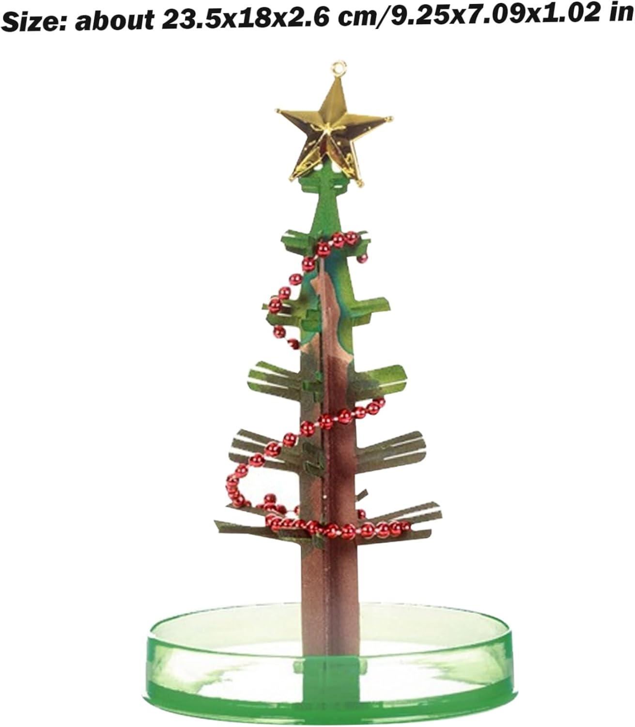 Mini Crystal Growing Kit with Cherry Blossom Tree, Paper Tree Desk Decor for Kids(Style 2)
