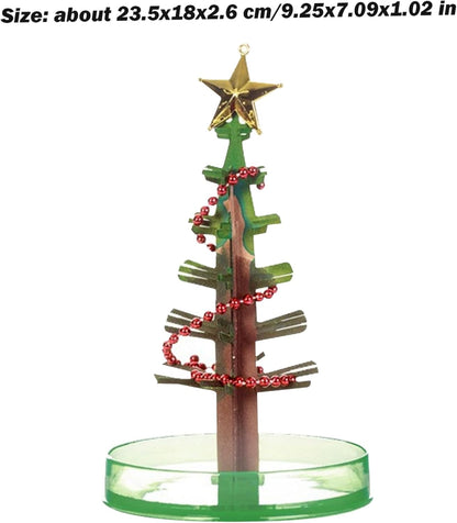 Mini Crystal Growing Kit with Cherry Blossom Tree, Paper Tree Desk Decor for Kids(Style 2)