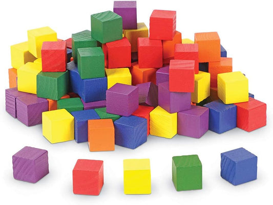Learning Resources Wooden Color Cubes