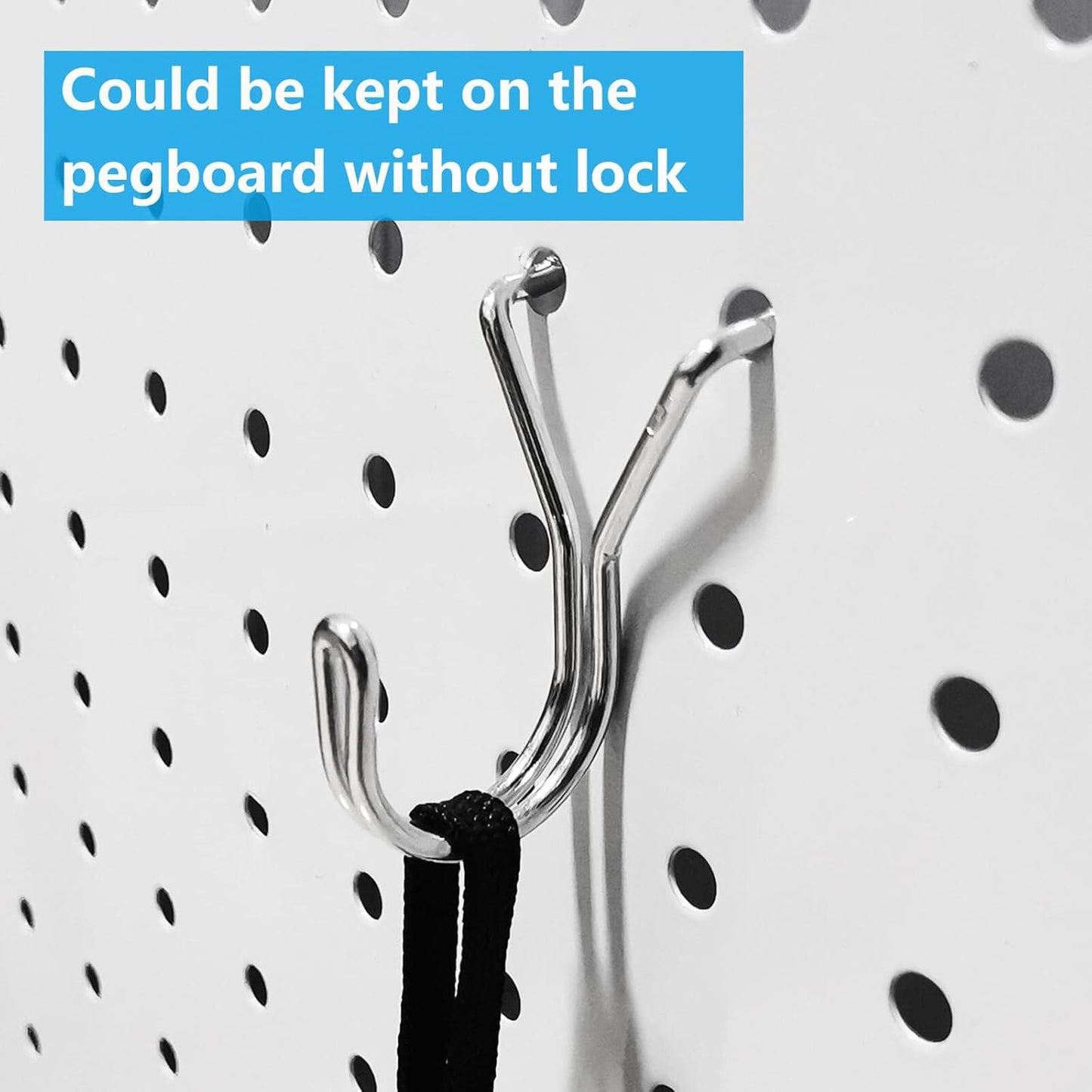 Pegboard Hooks, with Bins, Peg Locks, for Organizing Various Tools, 188 PCS, 80 of Which are Locks
