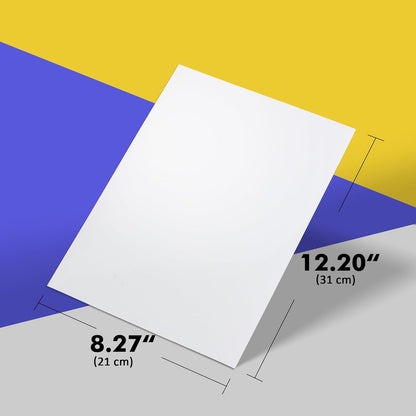LLPT Dry Erase Magnetic Sheets 6 Packs 5.9” x 8.3” Reusable Washable No Adhesive Trimable Sticker Notes for Refrigerator Desktop Shelf DIY Whiteboard Color White (MSW598)
