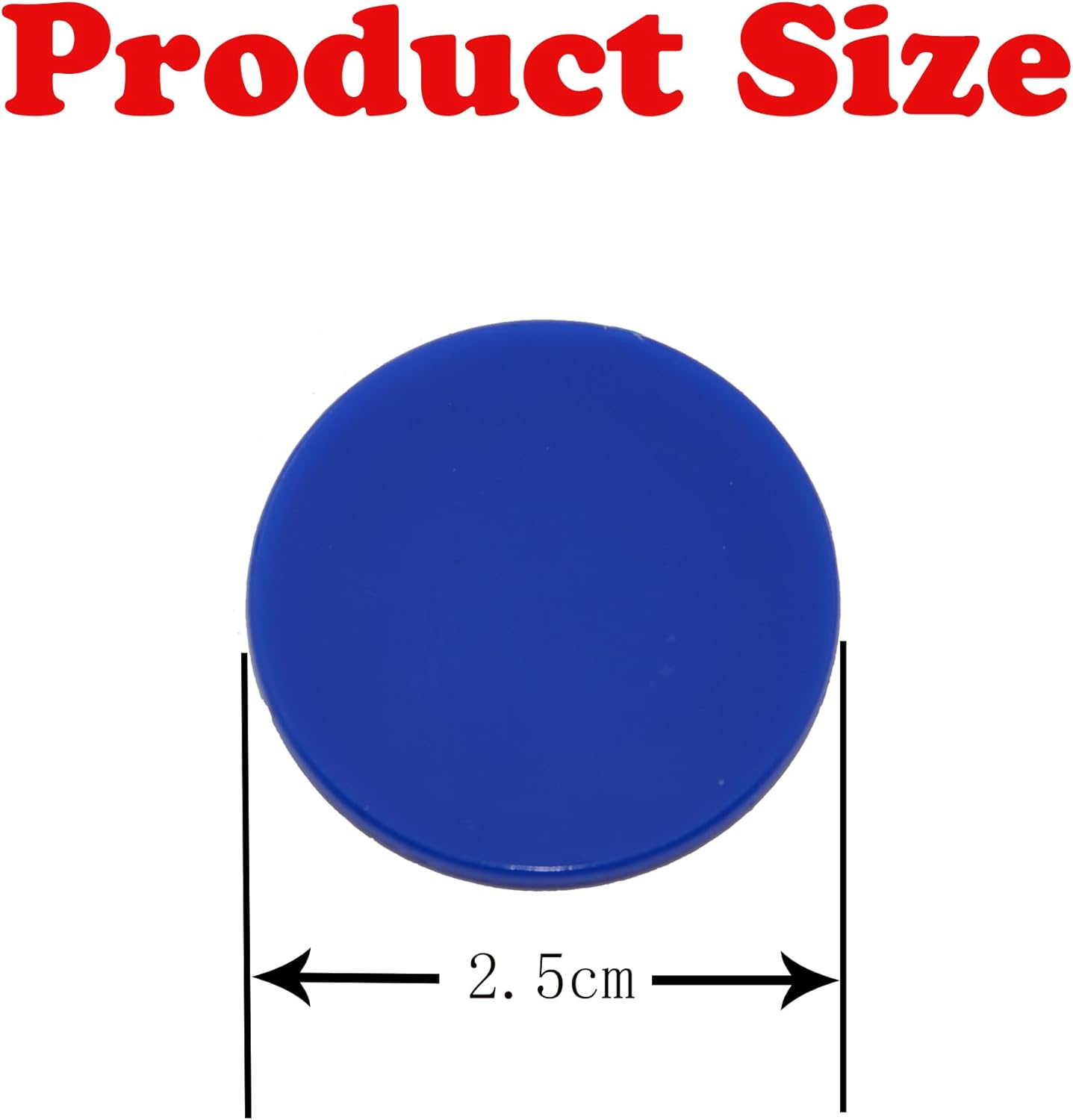 Smartdealspro 300pcs 1 Inch 10 Colors Opaque Plastic Learning Counters Counting Mini Poker Chips Game Tokens