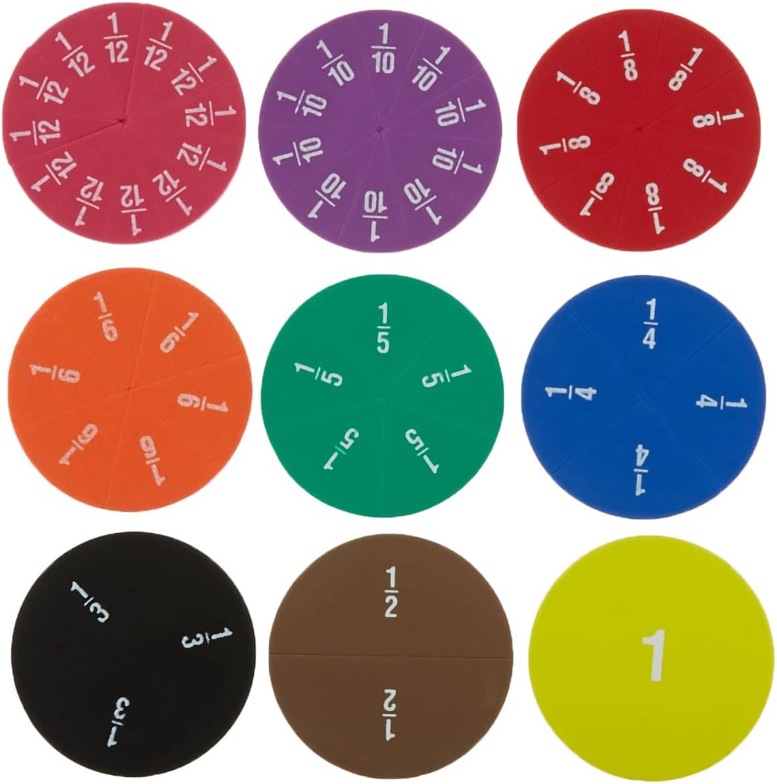 Teacher Created Resources Foam Fraction Circles (20611)