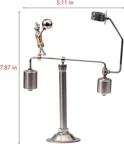 Sunnytech Steel Balance Physics Toy Weightlifter Kinetic Art Balance Toy Balancing Decompressive Science Home Office Toy for Desk Decor WJ020