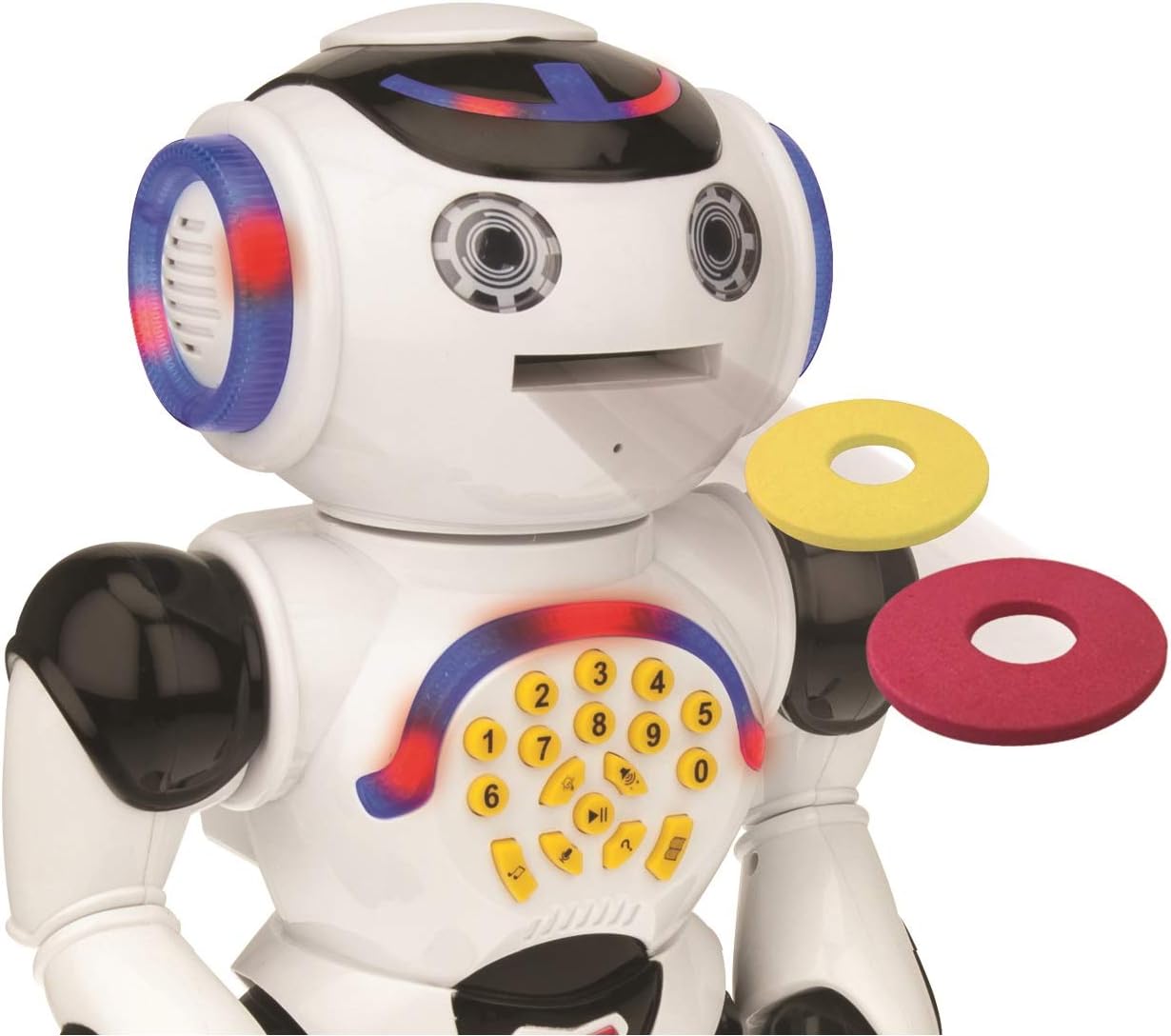 LEXiBOOK, Powerman Neo, My Robot Full of Technology, Remote Control and Gesture Control, Educational Activities in English, Programmable, Music and Dance, Sound and Light Effects, Blue/White, ROB18EN