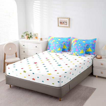 Erosebridal Chemical Equation Bed in a Bag Queen Comforter Set 7 Piece,Chemistry Bedding Sets Science Students Learning Gift Sheet Set with Comforter,Molecular Formula Education Bed Set - Colors B