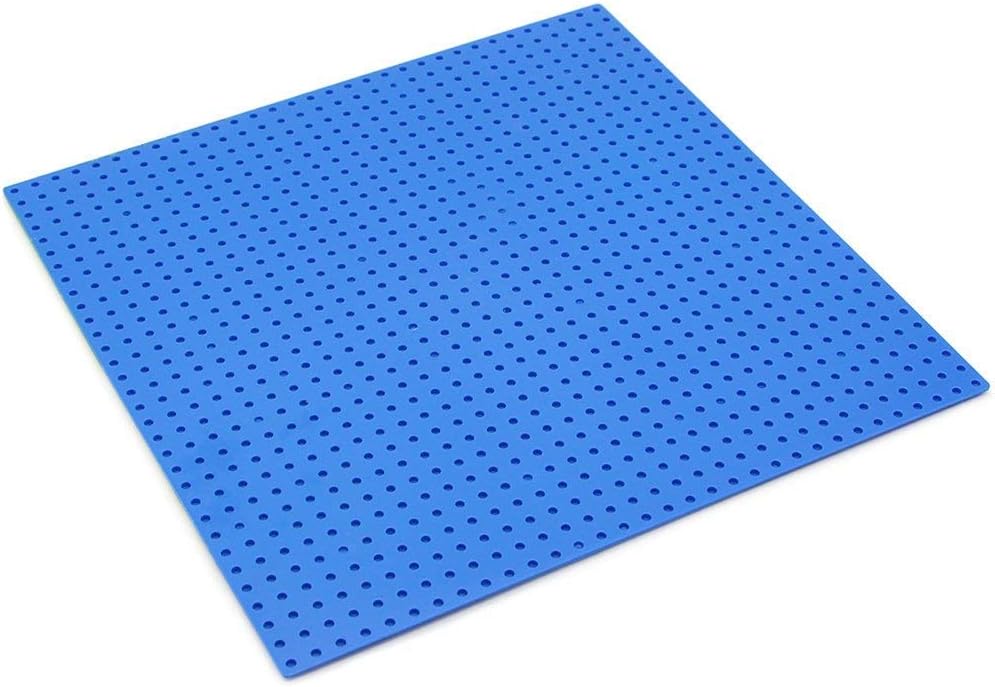 Feleph Classic Blue Baseplate for City Beach Road, Ocean Island Street Water Base Plate 10 x 10 Inches, Pirates Sea Toy Kit for Building Bricks Compatible with All Major Brands (Straight 4PCS)