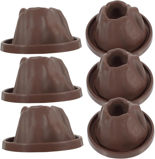 6pcs Volcano Model Accessories for Boys and Girls Volcano Science Kit DIY Eruptions Experiment Toys