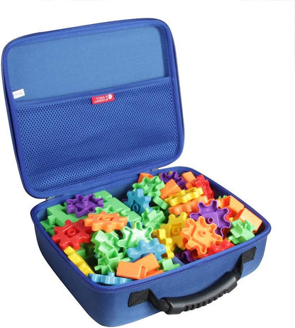 Hermitshell Travel Case for Learning Resources Gears Deluxe Building Set 100 Pieces (Black)
