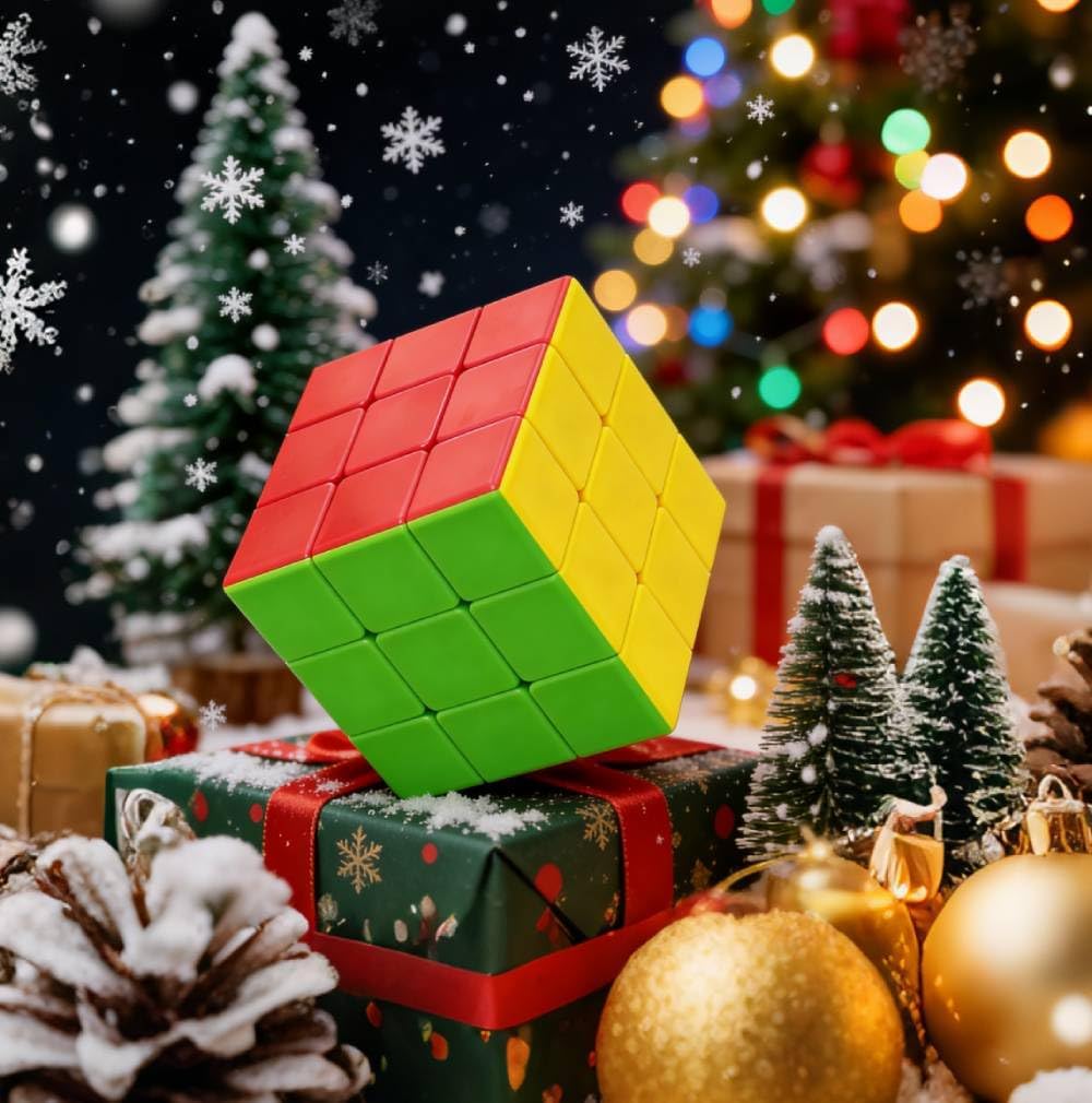 Big 3x3 Speed Cube Pro, 3x3 Large Cube Toy Gift for Kids Adults Brain Teasers