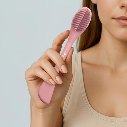 RamPula Silicone Face Mask Brush, Face Scrubber for Gentle Exfoliating & Hairless Moisturizers Applicator Tools for Apply Mud, Clay, Charcoal Mixed Mask, Cream, Lotion