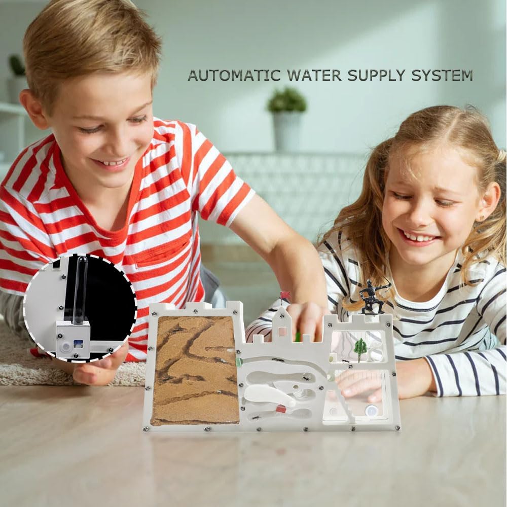ELNMLHT Large Ant Farm Castle, Sand Ant Farm Nest for Live Ants, Ant Habitat Science Learning Kit, Ant Colony for Kids Children Adults