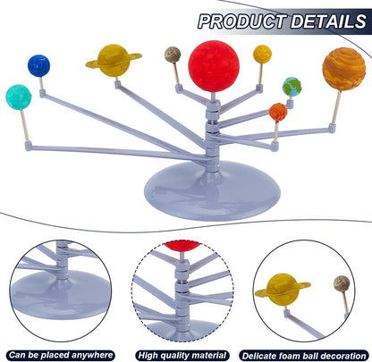 WEBEEDY DIY Solar System Model Painting Kit Adults Beginner Solar System Project with Plastic Balls, Display Stand, 12 Colors Acrylic Paints, Instruction, Arts and Crafts Gift for Holiday Birthday