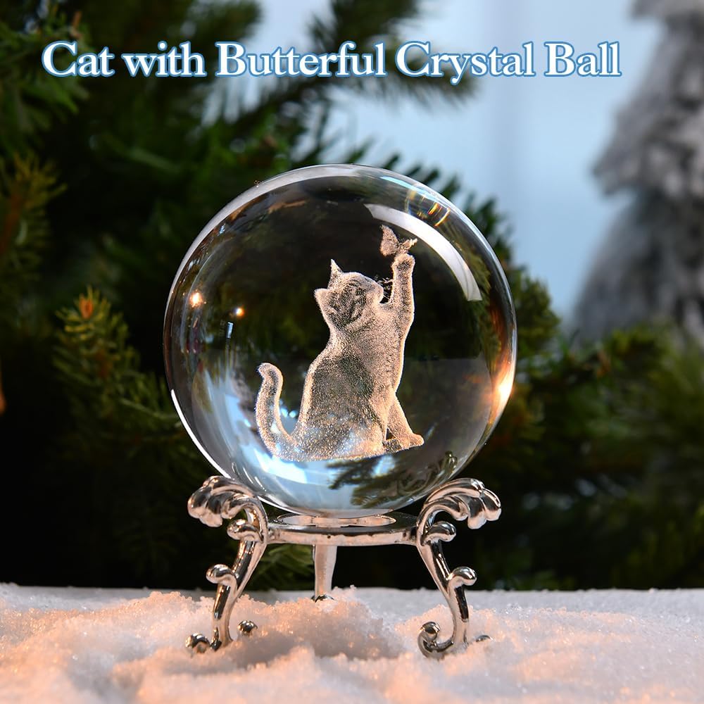 3D Solar System Crystal Ball Universe Gifts 60mm Glass Astronomy Globe Decor Science Planets Model Gift Space Themed Gifts for Space Enthusiasts and Model Collectors