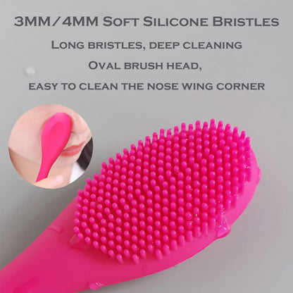RamPula Silicone Face Mask Brush, Face Scrubber for Gentle Exfoliating & Hairless Moisturizers Applicator Tools for Apply Mud, Clay, Charcoal Mixed Mask, Cream, Lotion