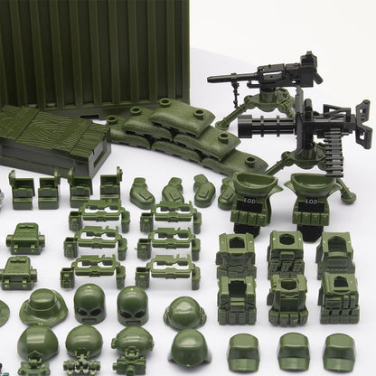 Modern Swat Team Building Block Toys, Army Equipment Gear Sets, Special Military Soldier Style Weapon Sets, Military Weapon Pack Accessories Kits Toys, Accessories Compatible with Major Mini figure