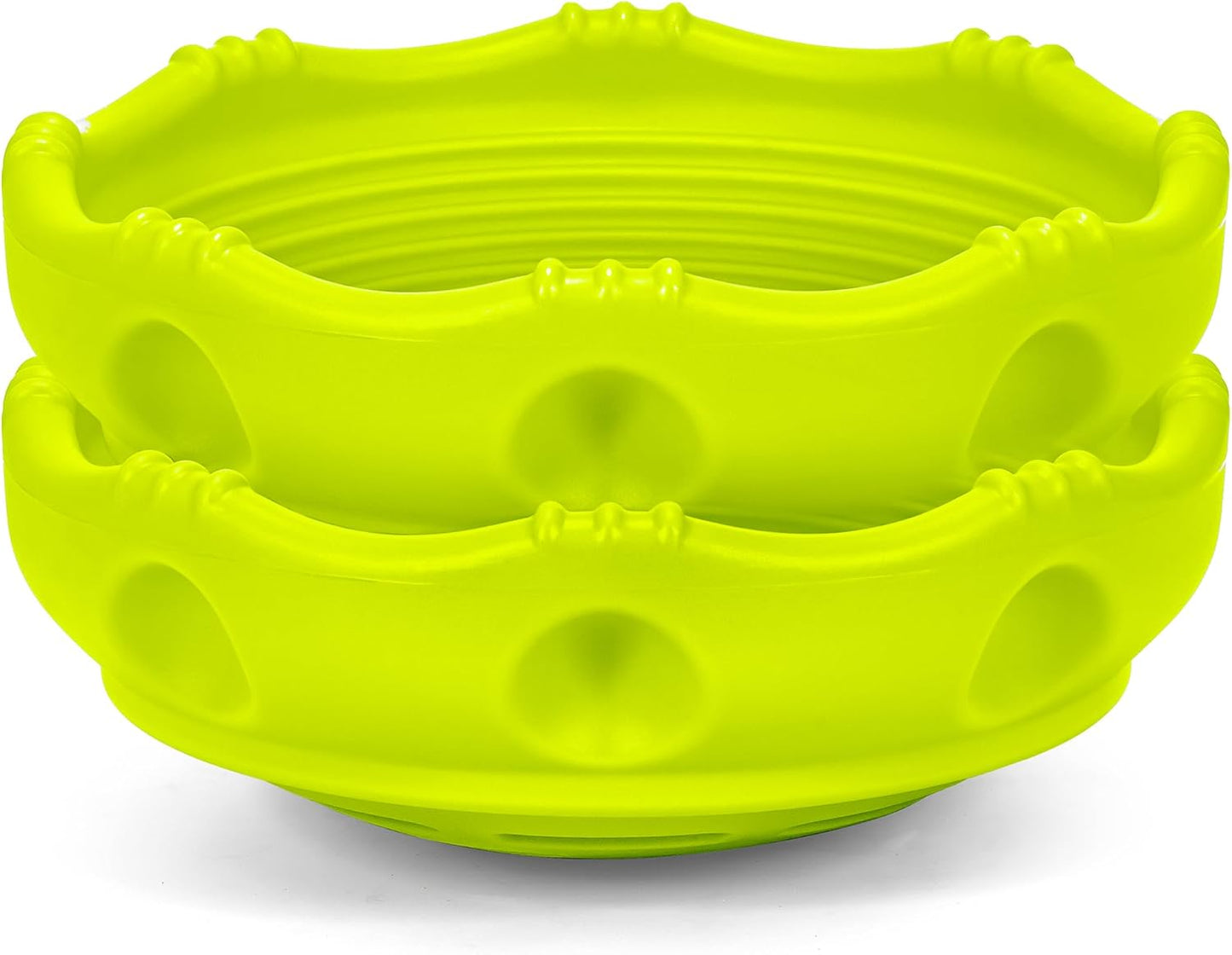 Simplay3 Two Sided Rock Around Wobble Disk and Climbing Dome for Toddlers and Kids - Rocking and Climbing - Indoor/Outdoor - Yellow/Green, Made in USA (1 Pack)