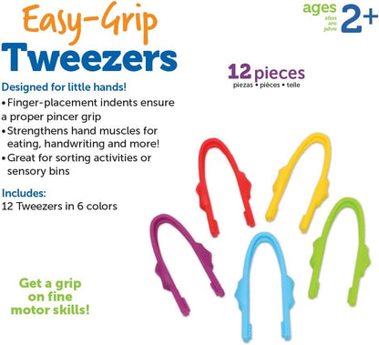 Learning Resources Squeezy Tweezers - Sensory Bin Tools , Water Table Toys, Montessori Grabber Tool, School and Teacher Supplies, Toddler Activities, Fine Motor Skills, Daycare Essentials