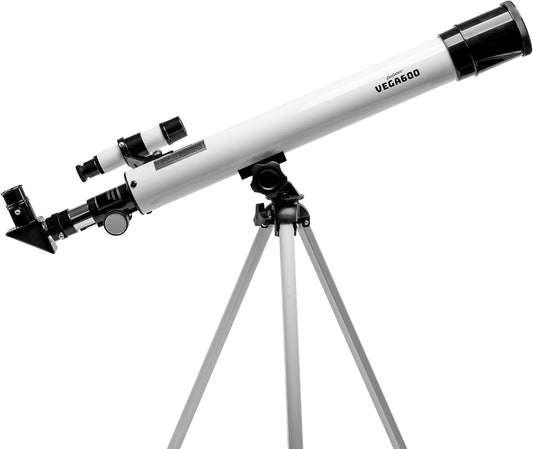 Educational Insights GeoSafari Vega 600 Telescope - Beginner Telescope for Kids, Kids Planet Viewing, Astronomy and Stargazing, STEM Learning, Telescopes for Beginners, Explore Space, Moon, & Stars
