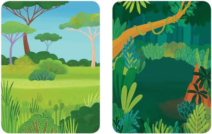 Wild Mix-Up Magnetic Build-It from Mudpuppy - Includes 2 Illustrated Background Scenes & 70+ Mix and Match Magnets, Perfect for Travel Activities on The Go!, Ages 4+