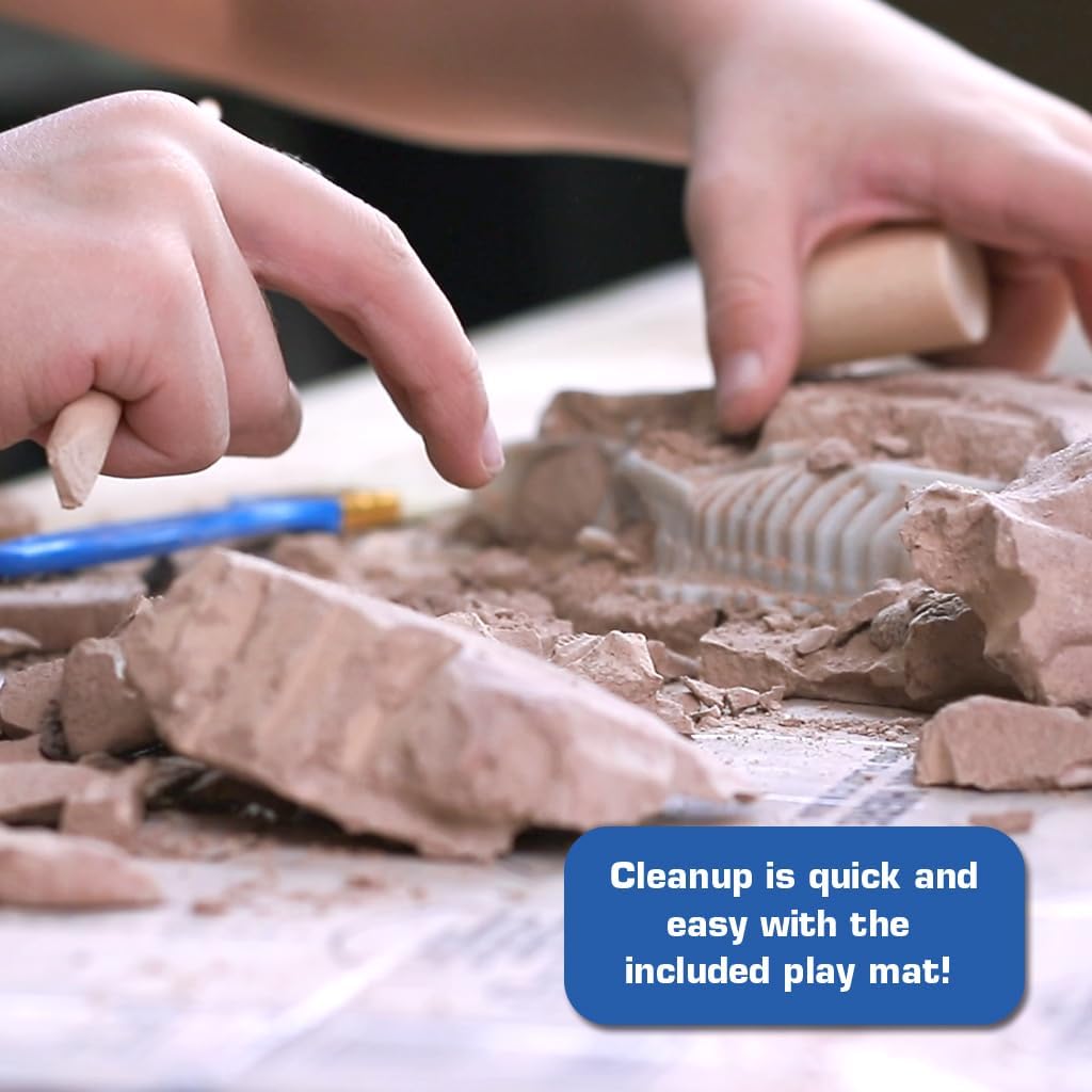 ArtSkills Epic Lab Dinosaur Fossil Digging Kit for Kids, Glow in the Dark Dinosaur Bones for Kids to Dig Up, Gifts for Boys 8-12