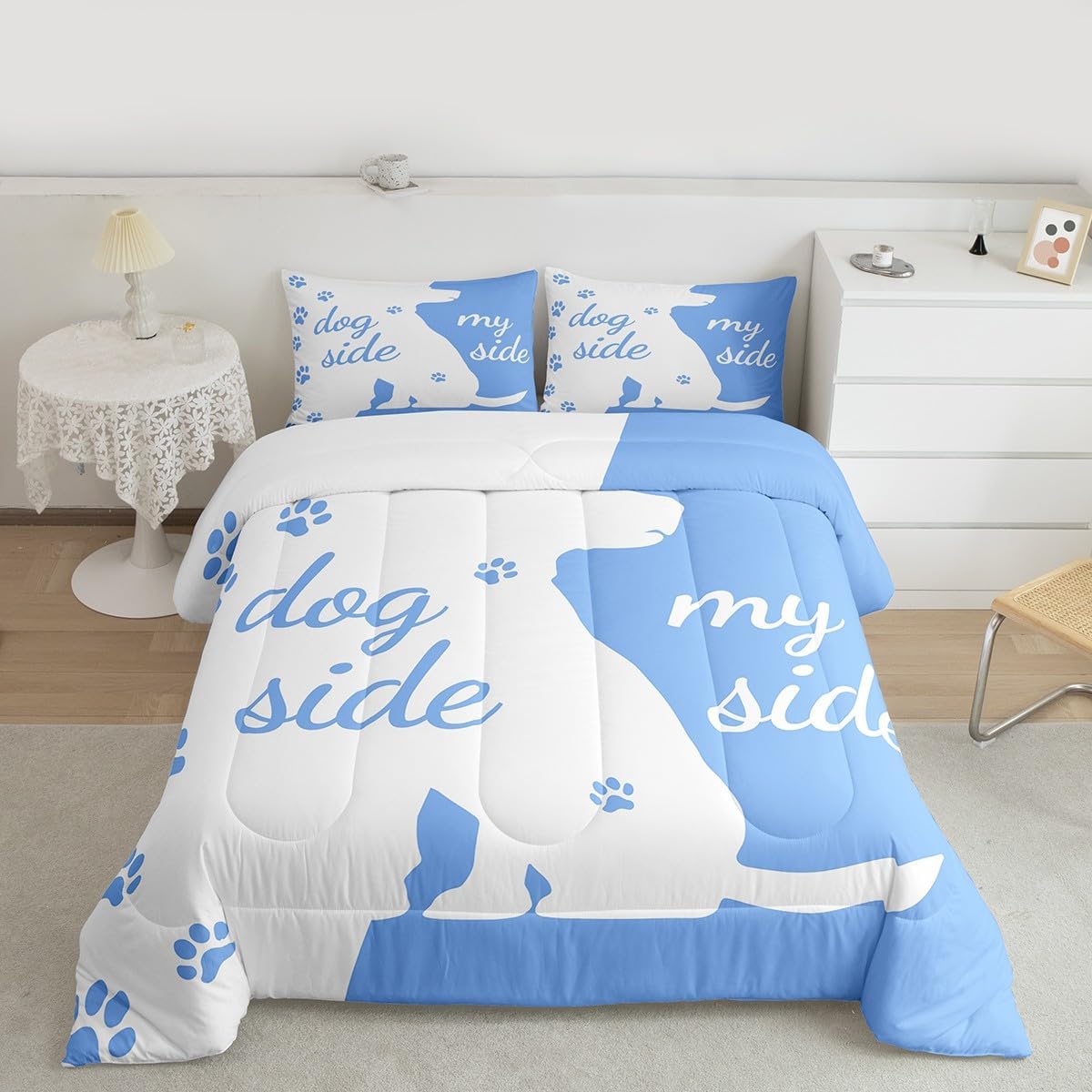 Castle Fairy Drum Kit Comforter Set,Musical Instruments Bedding Set for Kids Girls Women,Adults Rock Music Comforter,Neon Lighting Quilted Duvet Set Bedroom Collection Twin Size 2Pcs