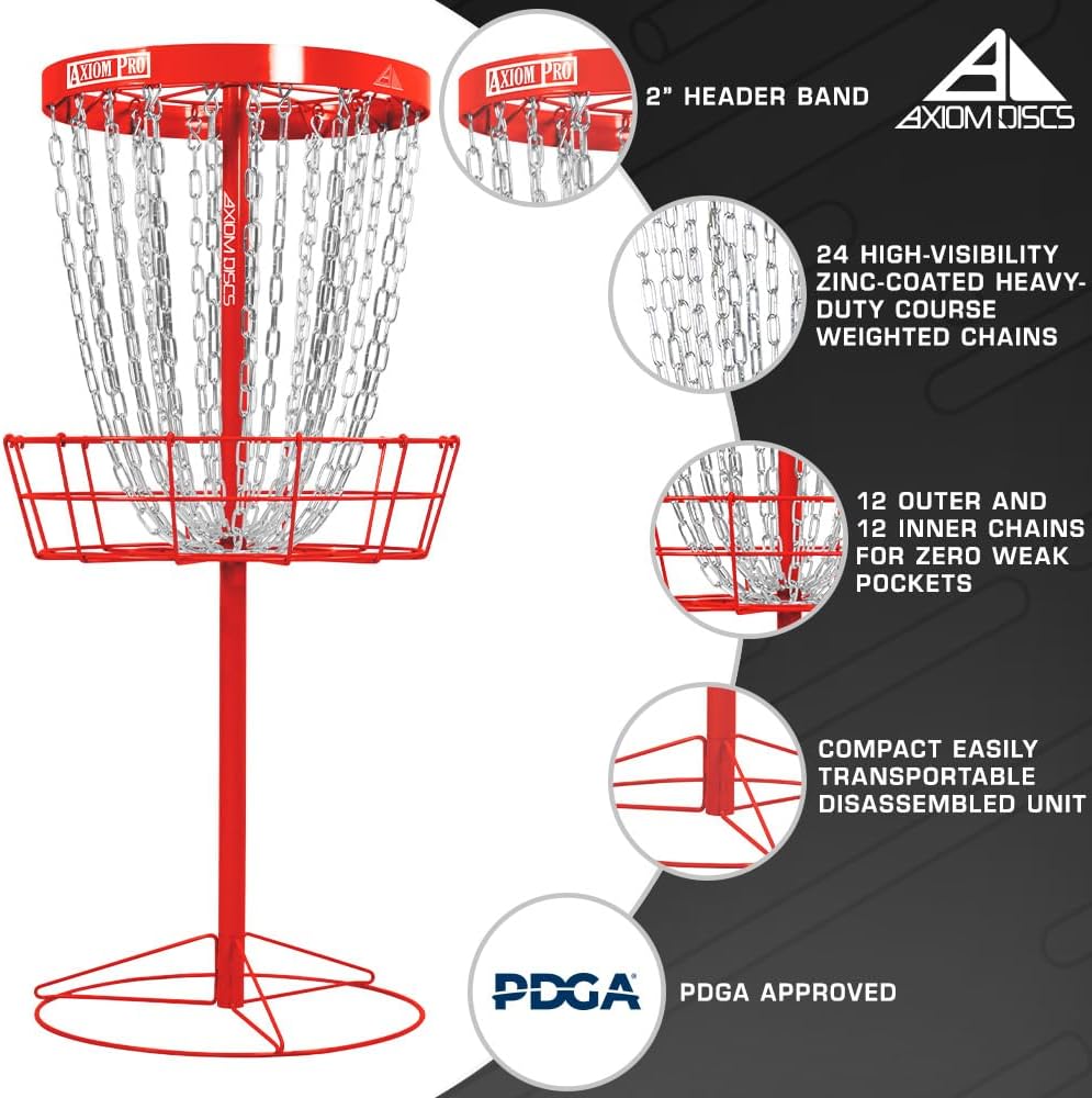 Axiom Discs Pro 24-Chain Disc Golf Basket