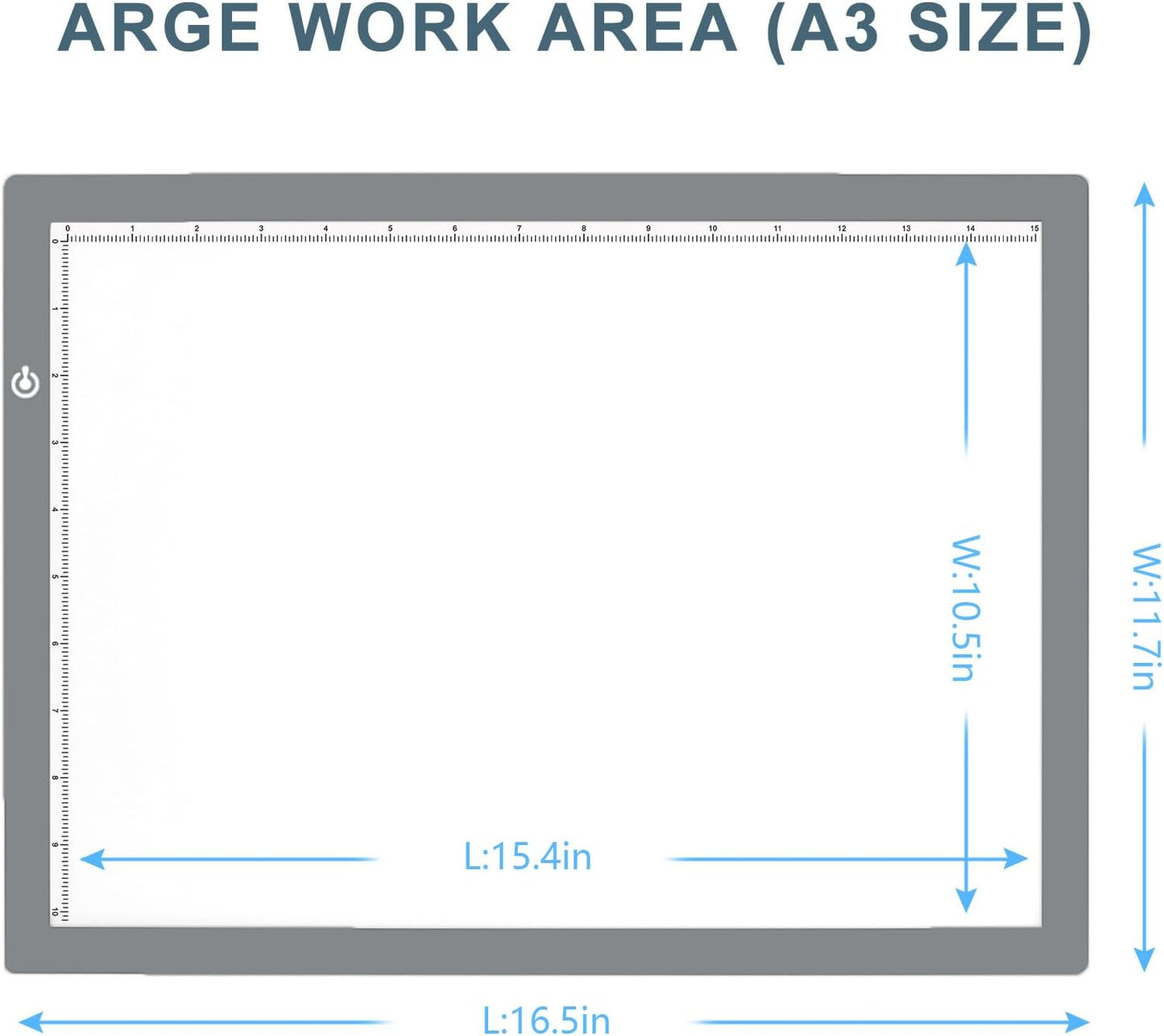 LitEnergy A4 LED Copy Board Light Tracing Box, Adjustable USB Power Artcraft LED Trace Light Pad for Tattoo Transferring, Drawing, Sketching, Animation, Stenciling, Diamond Art Painting Accessories