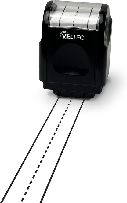 Veltec Dashed Handwriting Lines Practice Roller Stamp for Kids, Parents and Teachers (Black)