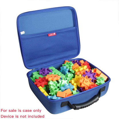 Hermitshell Travel Case for Learning Resources Gears Deluxe Building Set 100 Pieces (Black)