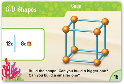 Learning Resources Dive into Shapes! A Sea and Build Geometry Set - Math Manipulatives, 3d Classroom Must Haves, STEM Games, Fine Motor Skills, Science Experiments for Kids, Building Supplies