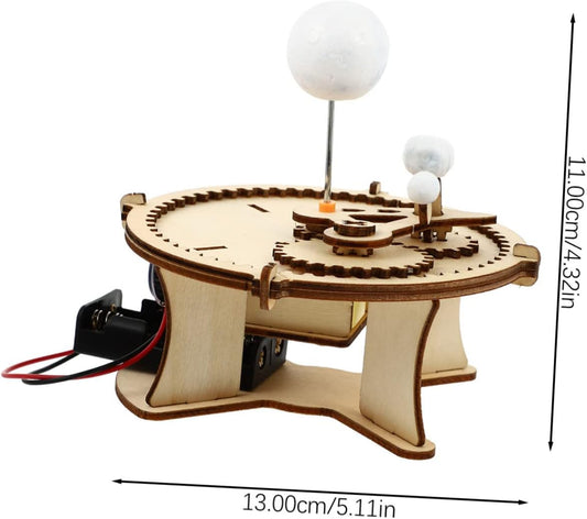 Milisten 1Set Assembling Solar System Model Kit DIY Earth Moon Sun Orbital Model Educational Teaching Aid for Enhance Astronomy Knowledge Spark Interest Space Exploration