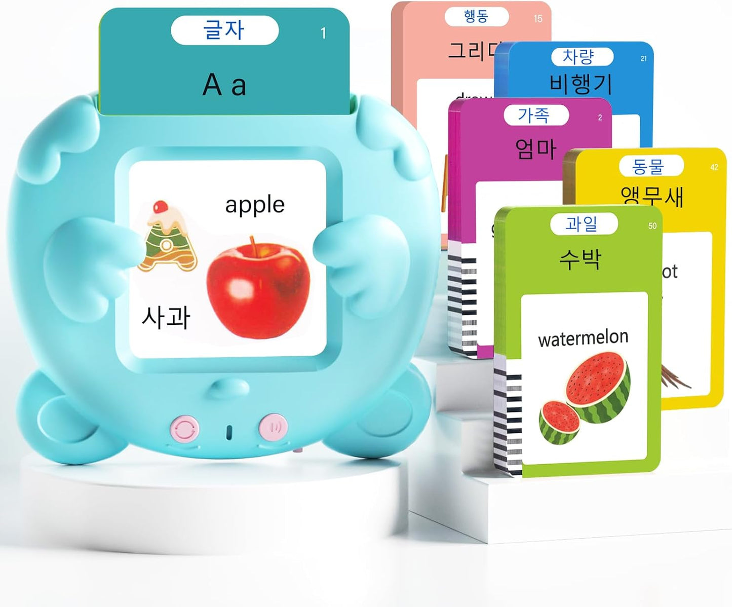 Spanish & English Talking Flash Cards for Toddlers, 510 Sight Words Bilingual Learning Toys for Children, Autism Pocket Speech Therapy Toys, Español Vocabulary Educational Flashcards
