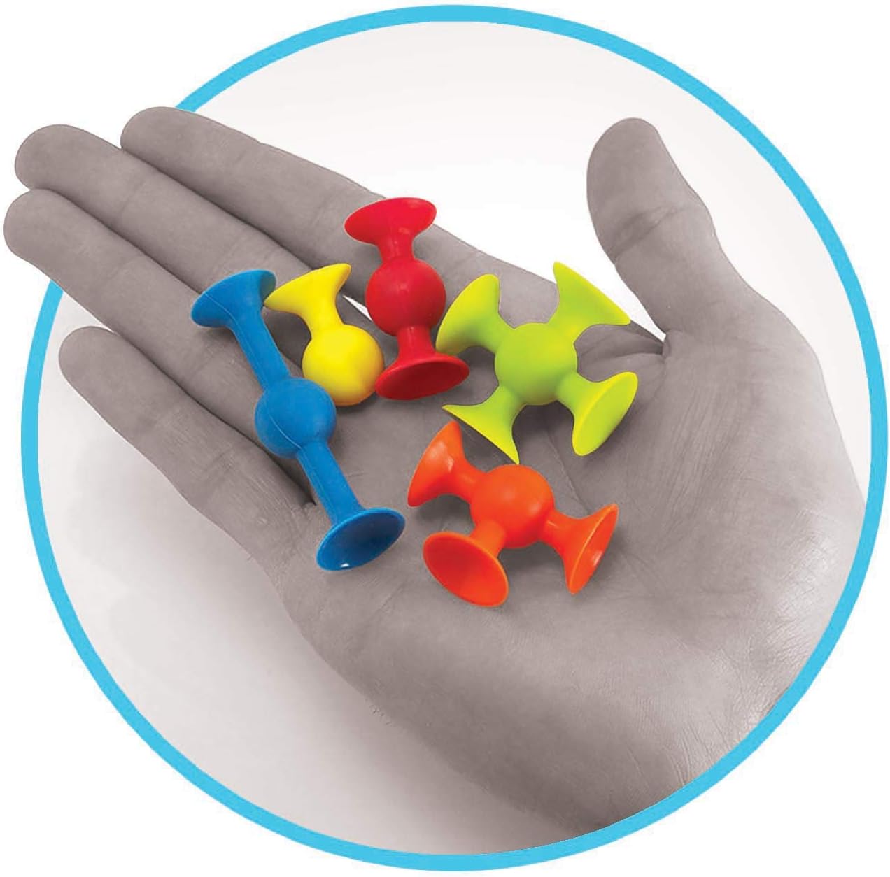 Fat Brain Toys Mini Squigz 30 Piece Set - Suction Construction for Ages 5 to Adult