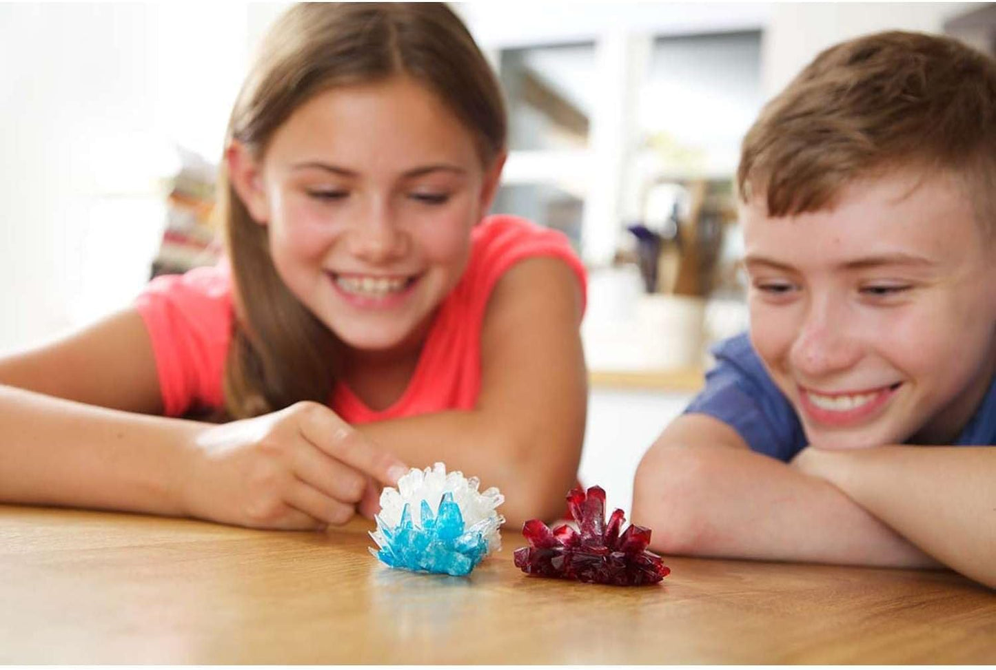 4M: Crystal Growing - Create 3 Colored Crystals, DIY STEM Craft Experiment Kit, Mix Compounds & Observe Growth, Geology-Chemistry-Science, Kids 10+