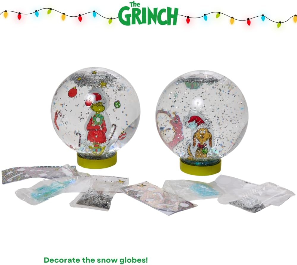 Disney Frozen Snow Globe Kit, DIY Snow Globe, Includes 2 Globes, Glitter, Sequins, Stickers – Elsa and Anna