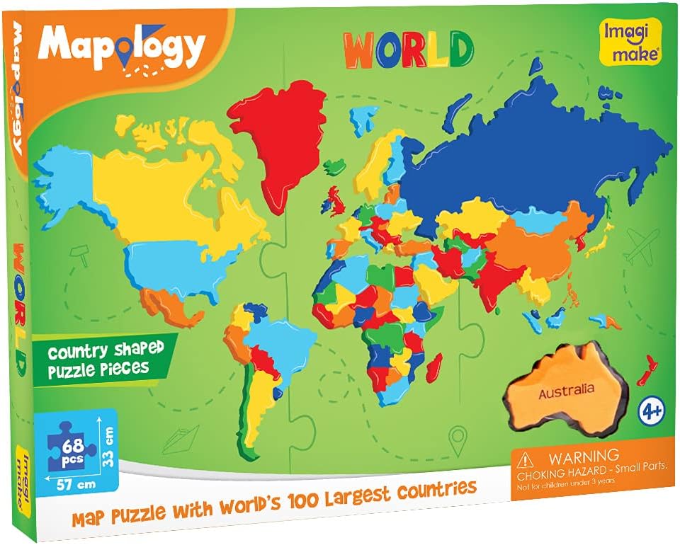 Imagimake Mapology Solar System for Kids | Educational Toys for Kids 5-7 | Space Toys | Puzzles for Boys & Girls Ages 4-8 | 6 Year Old Boy Gifts & Girl Gifts
