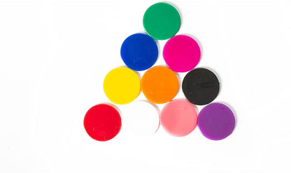 Smartdealspro 300pcs 1 Inch 10 Colors Opaque Plastic Learning Counters Counting Mini Poker Chips Game Tokens