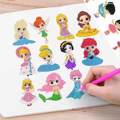 FONYANE Diamond Art for Kids & Girls & Boys,Gem Art Animal Stickers Craft Kit for Kids Ages 4-6-8-10-12,Arts & Crafts for Boys Girls Birthday Party Gift Toy
