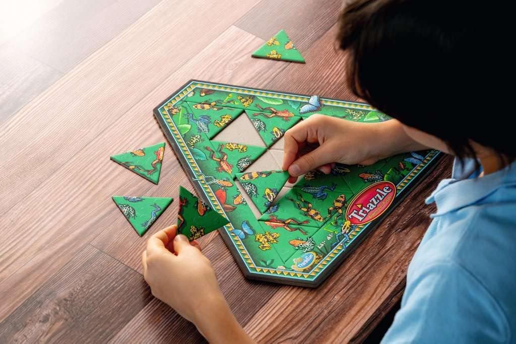 Think Fun Triazzle - Picture-Matching Brainteaser Puzzle | Engages Strategic Thinking & Memory | Perfect for Kids Ages 8 and Up | Award-Winning Game