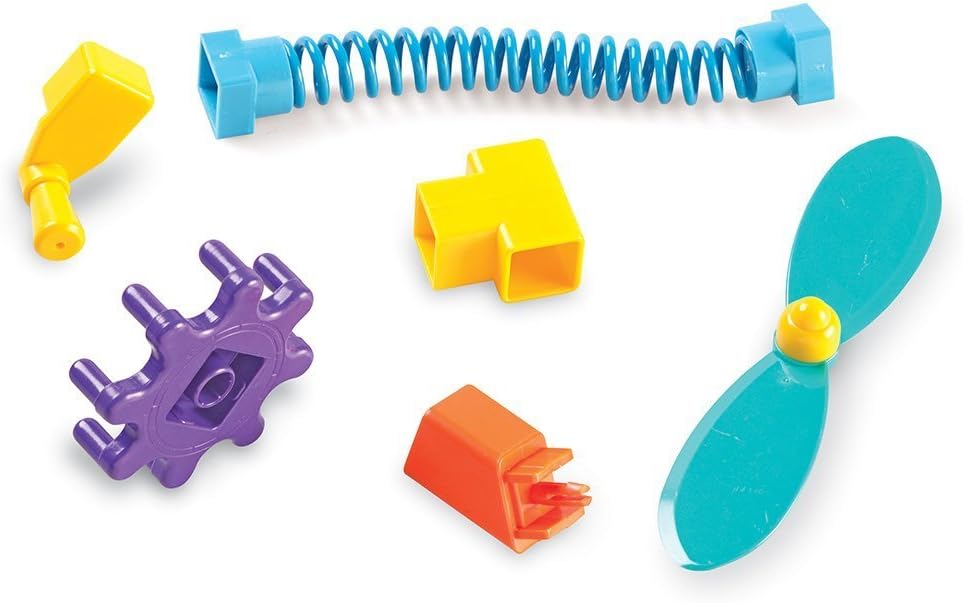 Learning Resources Gears! Gears! Gears! Space Explorers Building Set - 77 Pieces, Ages 4+, STEM Activities, Fine Motor Skills, Toddler Explorer Kit, Science and Construction, Boys and Girls Gifts