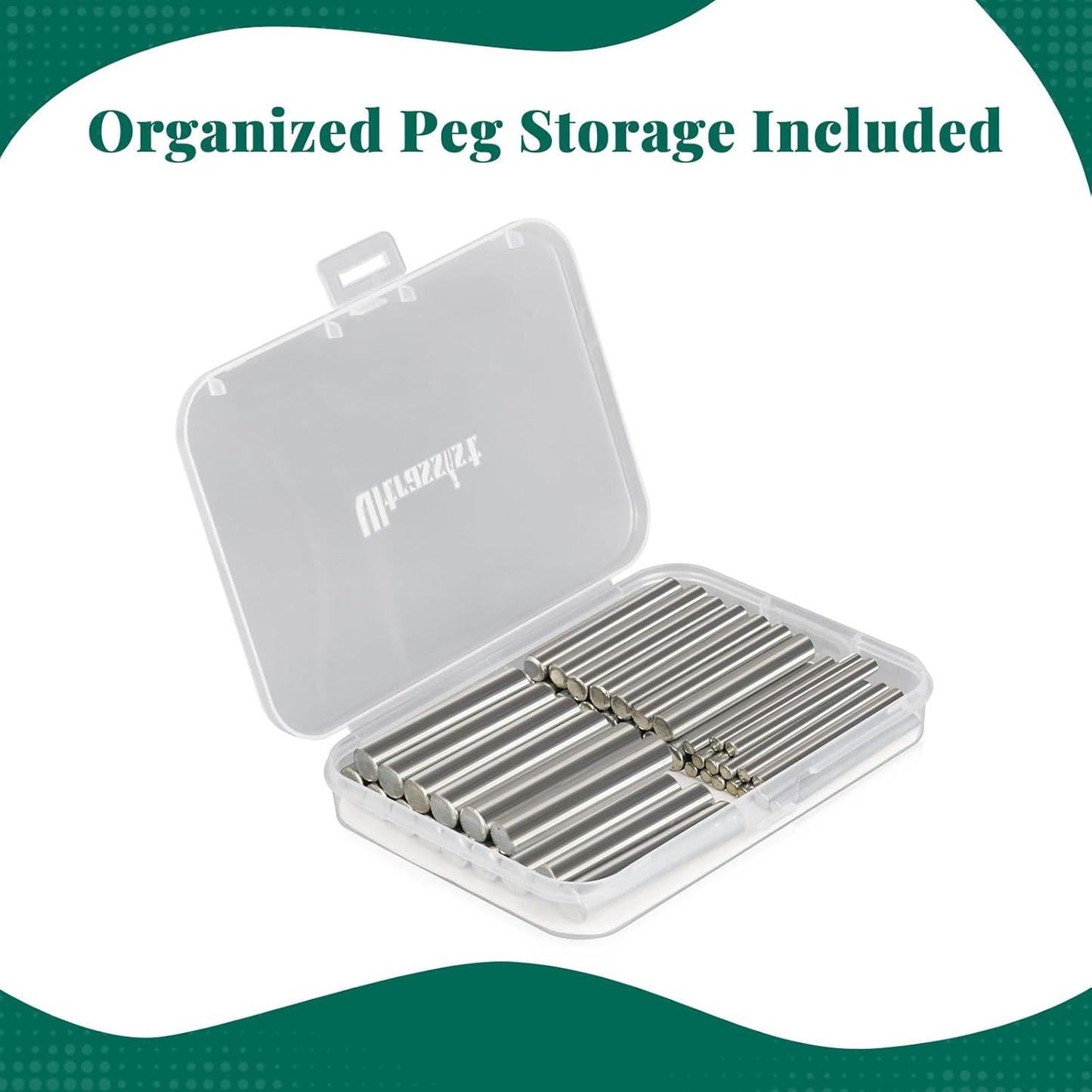 Ultrassist 45-Hole Wooden Pegboard for Occupational Therapy, Fine Motor Skills & Hand Dexterity Training, Includes 45 Metal Pegs, Ideal for Stroke, Brain Injury, Elderly Rehab & Hand Therapy