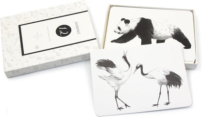 Montessori Black and White Baby Cards – High Contrast Animal Flash Cards for Newborn Visual Stimulation, Tummy Time & Infant Development (12 Cards)